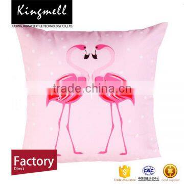 Custom flamingo digital printed plain polyester cushion covers wholesale products