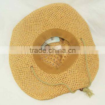 Brown Color Sombrero Woven Breathable Straw Hat Wholesale photo-4
