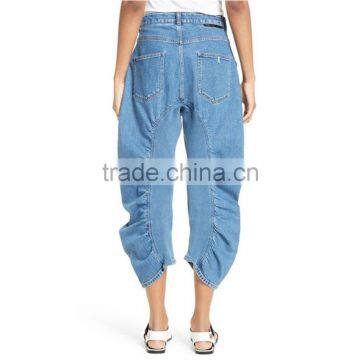 Xenia Ruched Crop Jeans