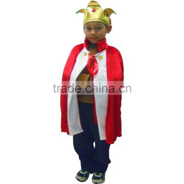 Boys Girls Cape Hood Robe King Queen Shepherd Nativity Boys Fancy Dress