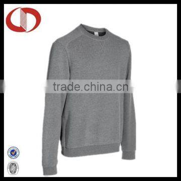 Wholesale gray blank man's crewneck sweatshirts from china