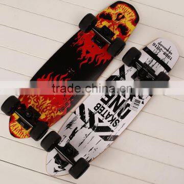 HSCW23 Fashionable OEM design Mini 4 wheels 7 ply maple skateboard complete