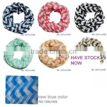 Red Chevron Cotton Scarf Women Winter Scarf photo-2