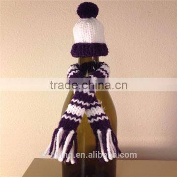 Christmas Decoration Knitted Cap With Wool Pompom Cute Little Knitted Cap photo-2