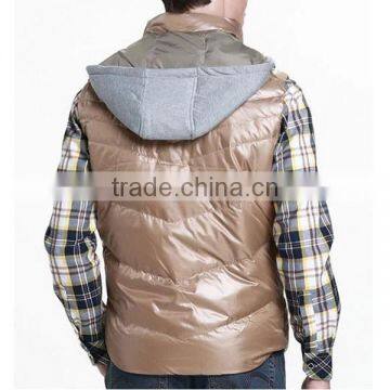 2015 Wholesale Man's Spring Thin Short Down Vest photo-3