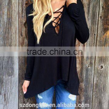 new spring autumn casual women tshirt loose 100% cotton top tee lady's V-neck Tshirts plu size