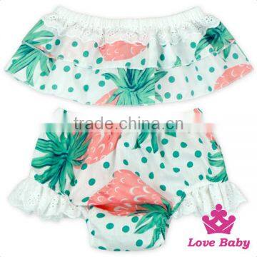 2017 New Design 2pcs Baby Clothing Sets Printed Fabric And Lace Baby Prints Wholesale Fabric Girls Boutique Clothing photo-4