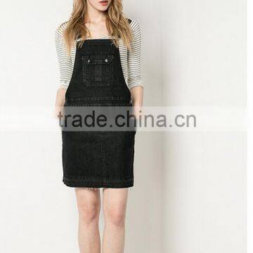 Runwaylover 4938 Sexy Black Ladies Washing Denim Romper