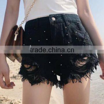 Runwaylover 5321 High Quality Ladies Hot Sale Ladies Rivet Shorts photo-2