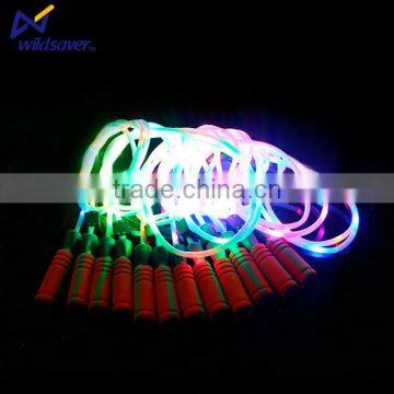 Outdoor fitness kid's toys gift colorful LED jump skipping rope