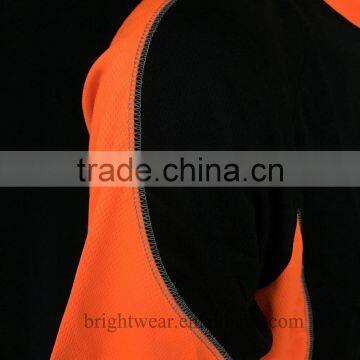 Two-tone Mens Short Sleeve hi Vis Europe Reflective T-shirt photo-5