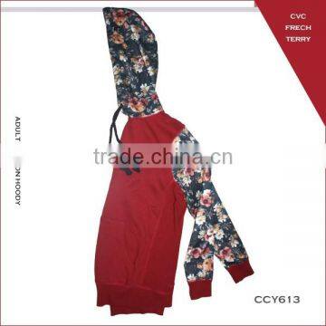 OEM Service Gilr's Winter Design CVC French Terry Velvet Printing Girls Hoodie With Hood for photo-2