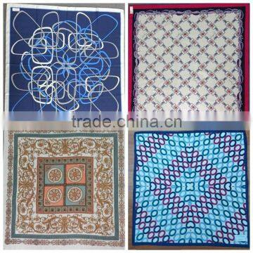 Small Square Silk Scarf, Silk Twill, Plain Crepe Satin, Satin Stripped photo-2