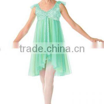 2014-Exotic dancewear fashion costumes ballet dress chiffon dress