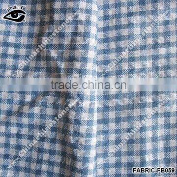 New Fabric Scottish Check Pattern Fabric 4x4mm Light Blue Color Pure Cotton Fabric photo-2
