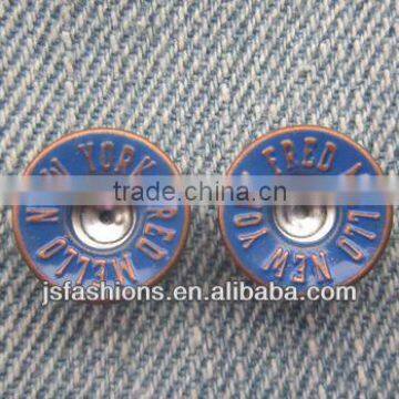 Fashion brass jeans buttons for Garments JS -2005