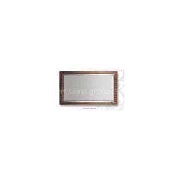 Square Decorative Framed Mirror , One-Piece Artwork Glass Mirror For Bathroom