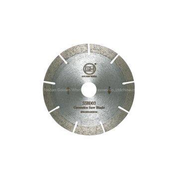 Segmented sintered saw blade 120