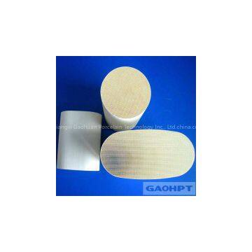 honeycomb ceramic catalyst support for vehicle