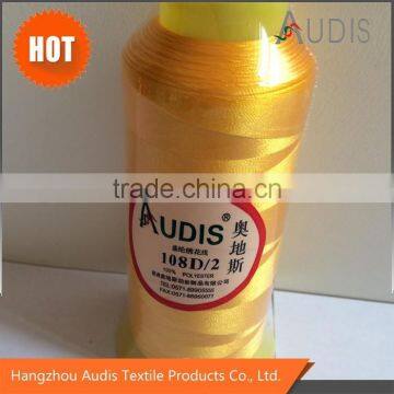 China factory 100% polyester thread embroidery