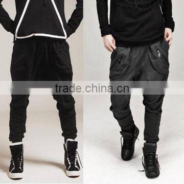 Men's Loose Pocket Hip Hop Harem Leisure Pants Sport Trousers Sweatpants