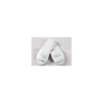 Cotton Velour Closed Toe Terry Disposable Hotel Slippers / Hotel Bathroom Amenities