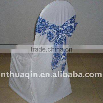 Basic plain woven 100%polyester chair cover white banquet chair cover wedding chair cover