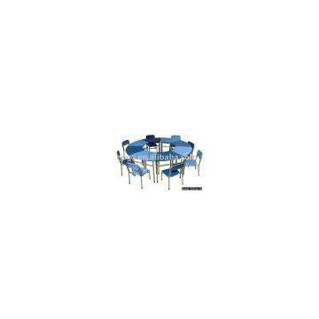 school double student desk and chair