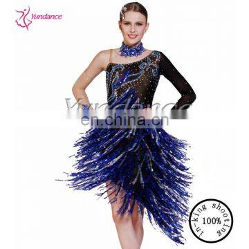 L-1330 Competition Dance Dress Latin Dress With Fringe