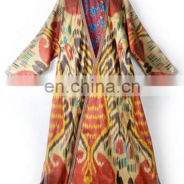 2016 new design traditional clothing wholesales price Silk Ikat Coat