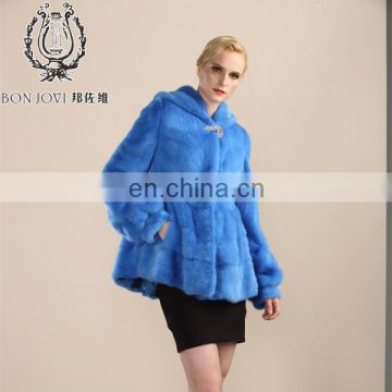 Vogue Import Mink Fur Coat Classic Design Ladies Deluxe Mink Dress Posh Style Mink Fur Jacket