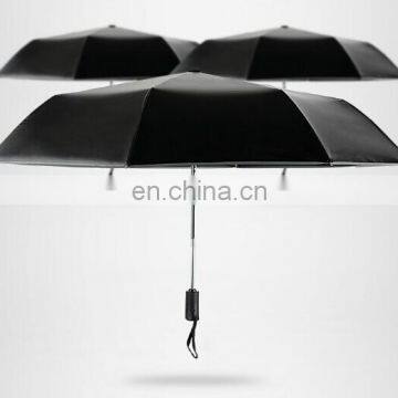 Maiyu three-folding Fully-automatic black sunny and rainy all types of umbrellas rain gear