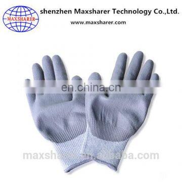 ESD palm fit gloves antistatic pu finger coated work gloves