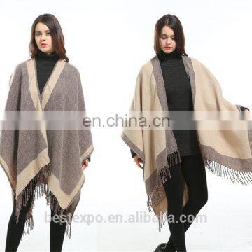 Mexican Tassel Poncho Free Size Blanket Knitting Patterns Sweater