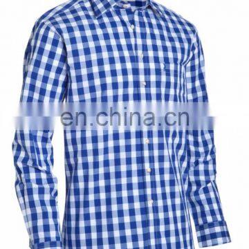 Bavarian Shirts / Trachten Shirt Schwabing, blue/white