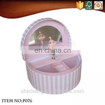 China Factory Semicircle Paper Jewellery Musical Boxes for Wholesale photo-4