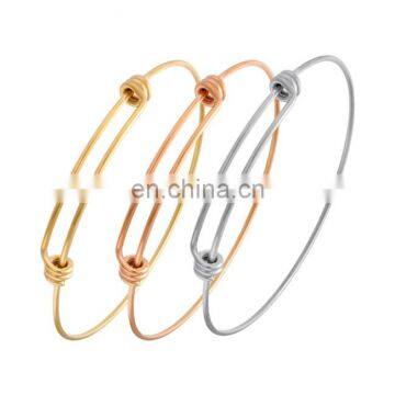 2017 Yiwu factory best selling products stainless steel adjustable bangle