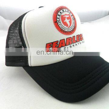 Custom Adjustable Black White Trucker Hat photo-3
