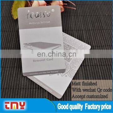 2017 Hot Sell High Quality Manufacturer Transparent Plastic Business Card