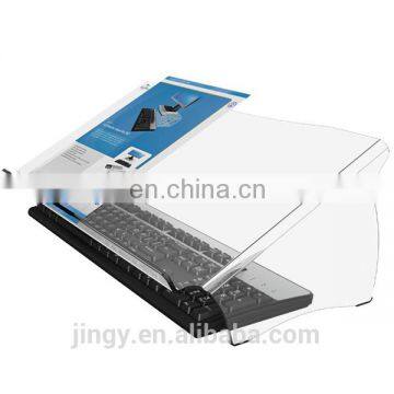 transparent plexiglass horizontal paper holder for computer