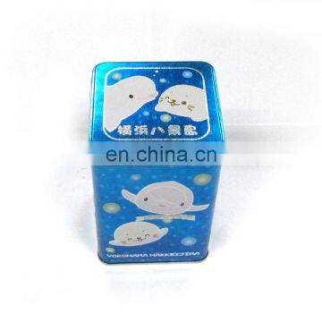 3D emboss lid square tin box