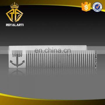 Популярные на рынке индивидуально изготовленные металлические расчески с тисненым логотипом photo-6