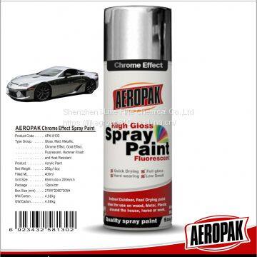 AEROPAK 400ML Chrome Effect Acrylic Spray Paint