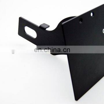 Custom foshan factory RR number plate bracket KHZ CRR HD powder coat black included mini number plate left Side bracket