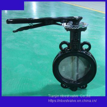 Steel Lever Wafer CI Body Butterfly Valve Coating Proof Corrosion Paint photo-5