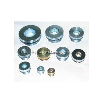 NPT,BSP Thread 1 Inch Steel Zinc Plated Hydraulic Pipe Plug,Metric Thread Available photo-2