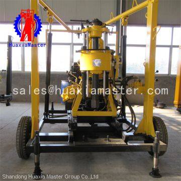 XYX-130 Wheeled Type Hydraulic Water Well Rig Easy Transport 100meters Hydraulic Exploration Drilling Rig for Sale photo-5