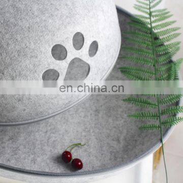 2019 Fashion Trends Cute Egg Shaped Felt Cat Bed photo-4