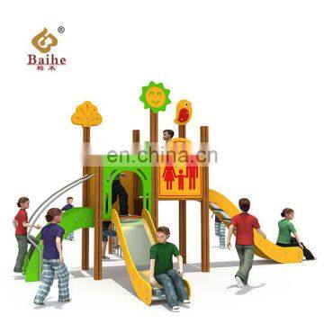 outdoor playground slide made by PE board small size