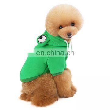 Wholesale Frog Fox Appearance Hoodies Two-legged Teddy French Bull Pets Cosplay Dog Clothes Solid Color photo-2